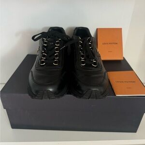 Black LV sneakers